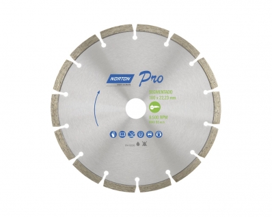 Disco Diam Norton Pro Segmentado 07" Blister