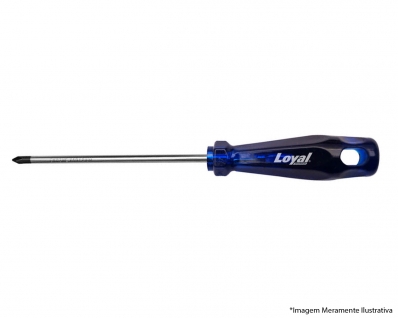 Chave Phillips Loyal P.Magn Acetato Azul Cv D 5/16"X 6"