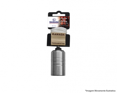 Prumo Metal Parede Ramada N5 1000G Banhado 1465