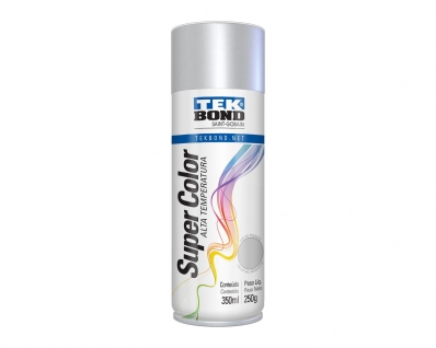 Tinta Spray Tekbond Alta Temp Aluminio 350Ml/250G