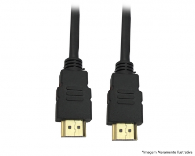 Cabo Hdmi Plasma/Tv Lcd 5,00M 2.0 Hd 4K Preto Blister