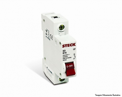 Disjuntor Steck Unip Serie Sd61 E 40A Curva B 3Ka
