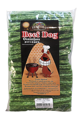 Petisco para Cachorro - Palito Flexível Sabor Menta - Formato Bastão - 1kg