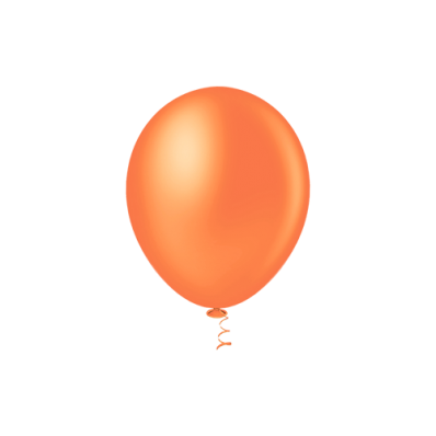 Balão 7" Laranja (pacote com 50 unidades)