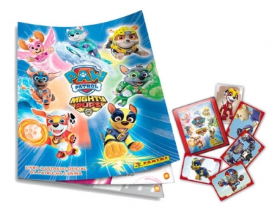 Kit de figurinhas com o álbum oficial Patrulha Canina