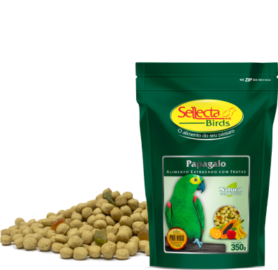 SELLECTA NATURAL PAPAGAIO COM FRUTAS - 350 g