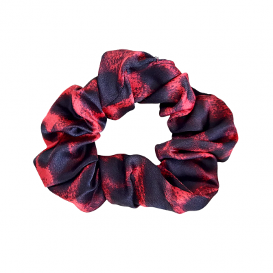 Scrunchie Frufru Onça Vermelho