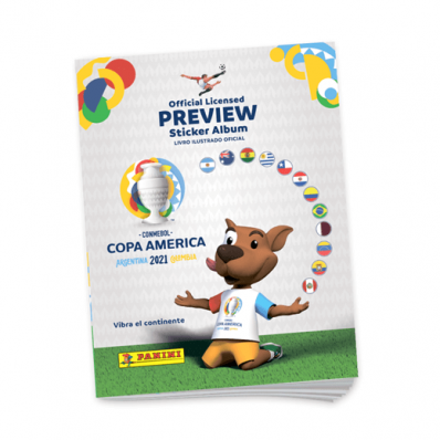 Livro ilustrado Conmebol Copa América 2021 - Capa cartão