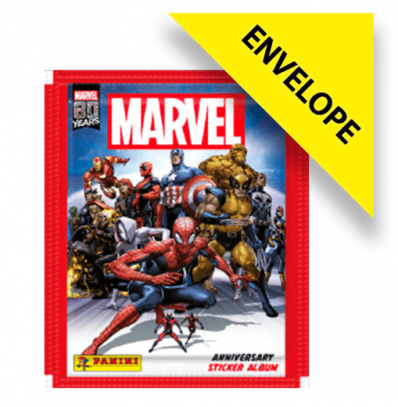 Envelope Marvel Anniversary 80 Anos - Contém 4 cromos + 1 card