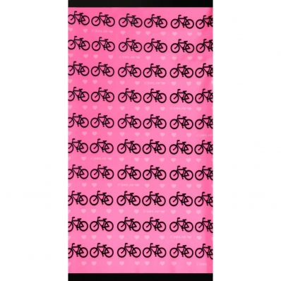 Bandana De Ciclismo Corrida Hupi Love Bike Rosa