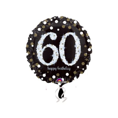 Balão Metalizado 60 Happy Birthday