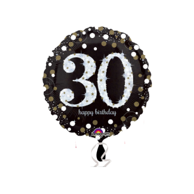 Balão Metalizado 30 Happy Birthday