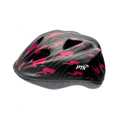 Capacete Ciclismo Infantil Kids Com Regulador Raio Rosa