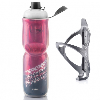 Garrafa Caramanhola Térmica com Suporte 700ml PTK Rosa