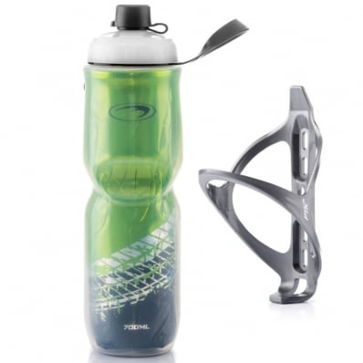 Garrafa Caramanhola Térmica com Suporte 700ml PTK Verde