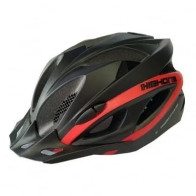 Capacete High One Win Mtb Speed Com Led Bike Vermelho