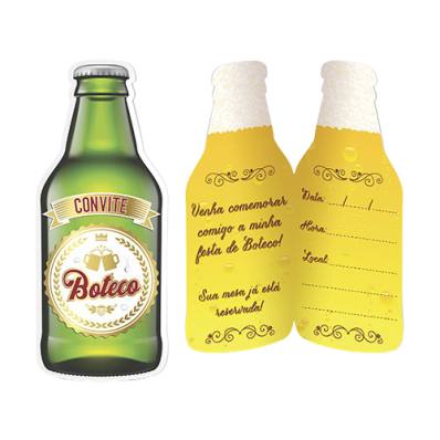 Convite Boteco (pacote com 8 unidades)