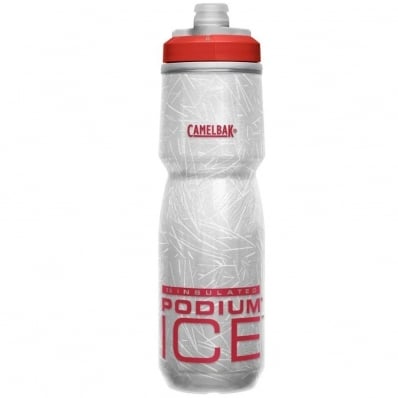 Garrafa Caramanhola Squeeze Camelbak Podium Ice Térmica Vermelha