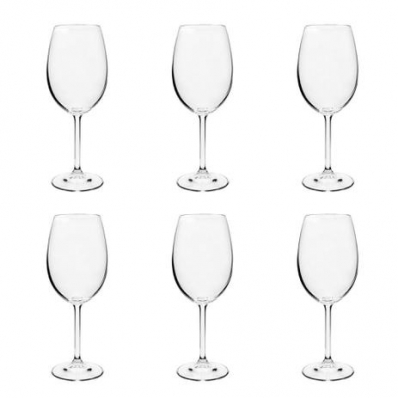 Jogo com 6 Taças Gastro para Vinho Tinto em Cristal 450ml