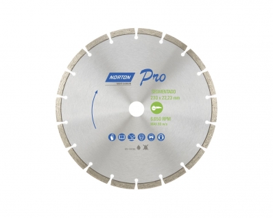 Disco Diam Norton Pro Segmentado 09 Blister