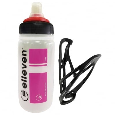 Garrafa com Suporte Caramanhola Elleven 560ML Ciclismo Mtb Speed Rosa