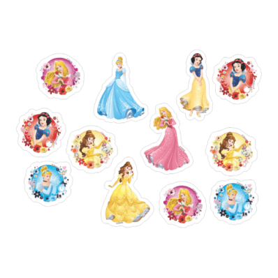 Apliques Princesas Disney (pacote com 12 unidades)