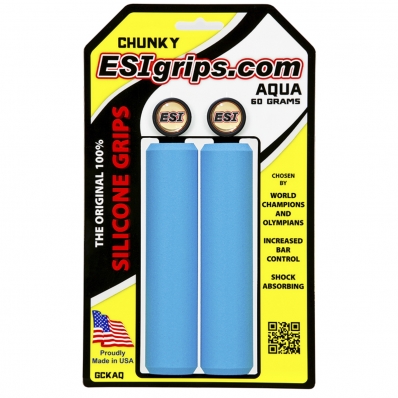 Manopla Esi Grips Bike Chunky 32mm 60g Aqua