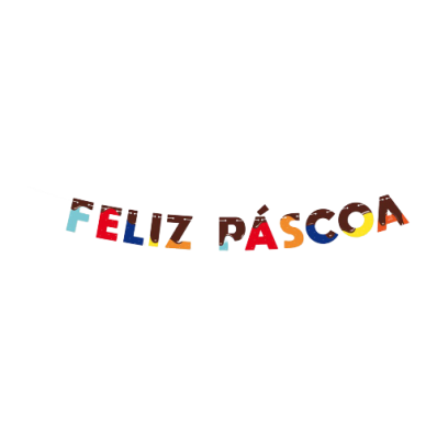 Faixa Feliz Páscoa 