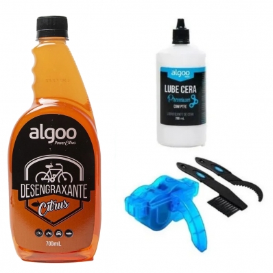 Kit Limpeza Bicicleta Corrente Algoo Premium Citrus Bike