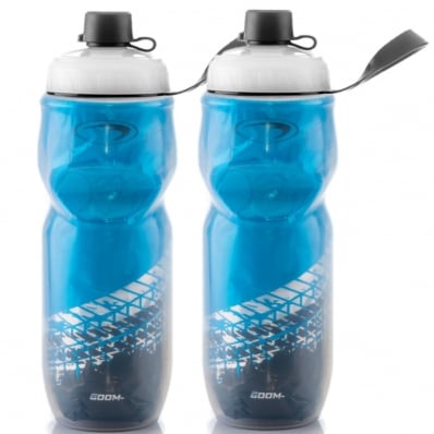 2x Garrafas Caramanhola Térmica Ciclismo 600ml Bike PTK Azul