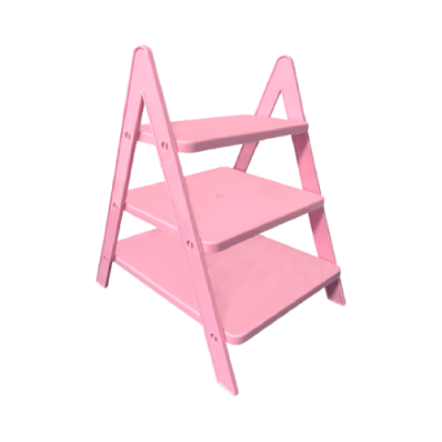 Escada Porta Doces Rosa Bebê
