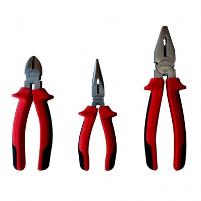 JOGO DE ALICATES 3 PCS CORTE/UNIVERSAL/BICO GEDORE RED