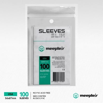 SLEEVES MEEPLEBR SLIM USA 100 - 56X87MM