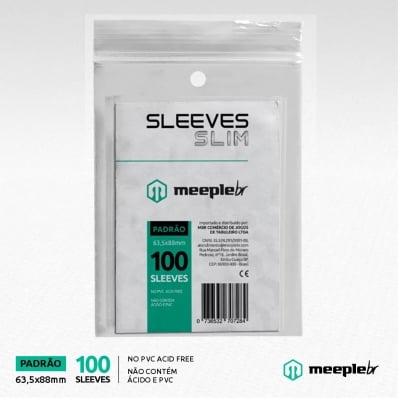 SLEEVES MEEPLEBR SLIM PADRAO 100 - 63,5X88MM