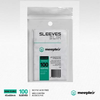 SLEEVES MEEPLEBR SLIM EURO 100 - 59X92MM