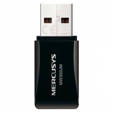 Mini Adaptador USB Wireless N300 300 Mbps - MW300UM - Mercusys