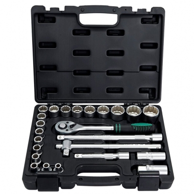 JOGO DE SOQUETES 1/2POL 24 PEÇAS TOOLSWORLD STELS 