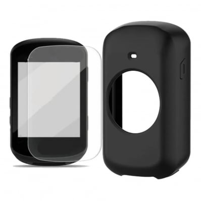 Case Proteção Silicone Para Garmin Edge 530+ Pelicula Vidro