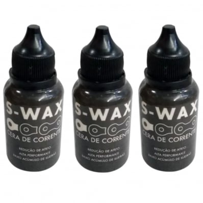 3x Lubrificantes De Cera Para Corrente Bike S-Wax S-Tres 30ml