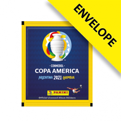 Figurinhas CONMEBOL Copa América 2021 - Envelope com 5 cromos