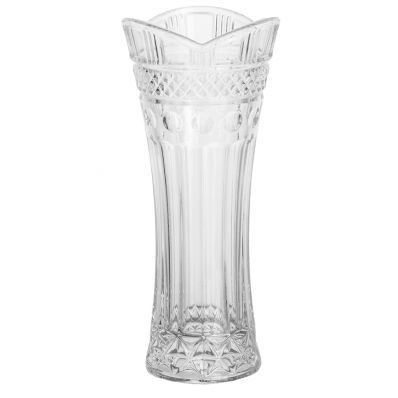 Vaso Floreiro Classica solitario em cristal  D8xA18cm