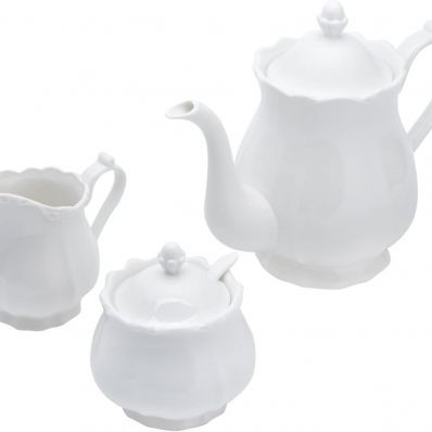 Conjunto 3 Peças para Chá de Porcelana Fancy Wolff