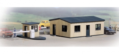 Walthers Cornerstone - HO Yard Office and Guard Shack Kit - #3517