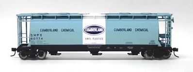 Atlas - HO ACF 3-Bay Cylindrical Hopper Cumberland Chemical - Hi-Fax (SHPX) - #60774