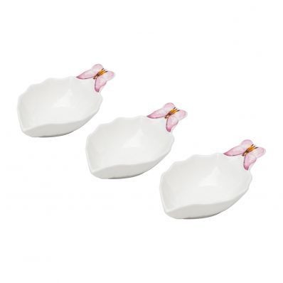 Conjunto 3 Bowls de Porcelana Borboletas 13cm Wolff