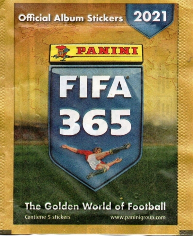 Envelope de figurinhas da Fifa 365 20/21