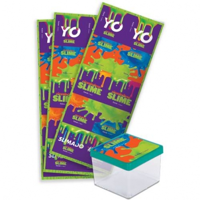 Adesivo Quadrado Slime (pacote com 3 cartelas e 10 adesivos cada)