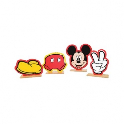 Decoração de Mesa Mickey Mouse (pacote com 4 unidades)