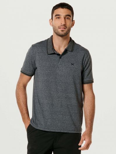 Camisa Polo Masculina Em Malha Básica Hering