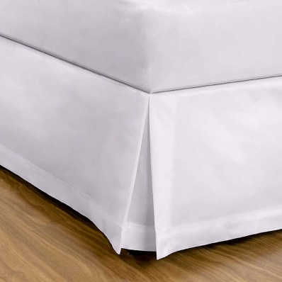 Saia Cama Box Buettner Queen Percal Lisa Branco